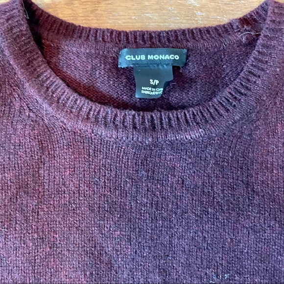 Club Monaco | Burgundy wool sweater - Picture 3 of 3